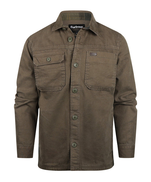 Barbour Lingfield Canvas Overshirt | Groen